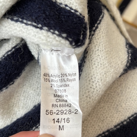 NWT Ellos blue and white striped sweater - Picture 13 of 13
